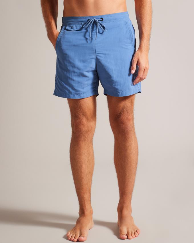 Short Ted Baker Plain Swim Bleu Homme | FZI-17829290